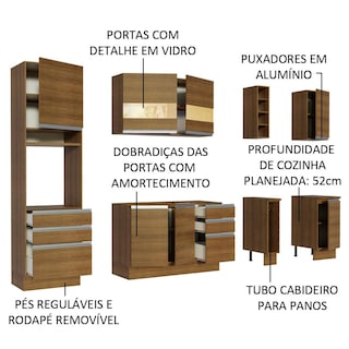 Foto 4 | Cocina Integral Completa Modular Madesa Lazio 240cm Mm 02
