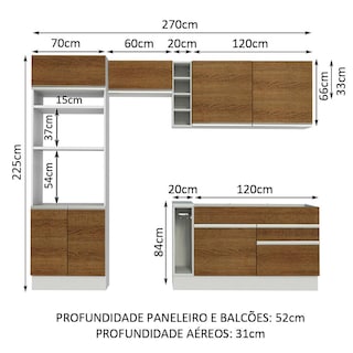 Foto 3 | Cocina Integral Completa Modular Madesa Glamy 270 cm