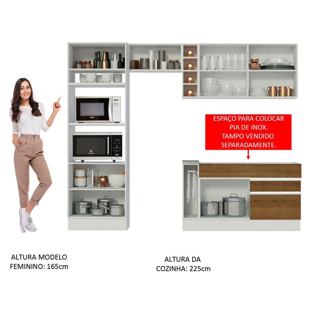 Foto 6 pulgar | Cocina Integral Completa Modular Madesa Glamy 270 cm