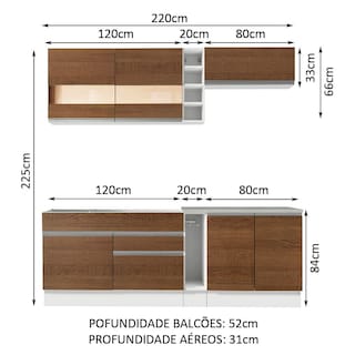 Foto 3 | Cocina Integral Completa Modular Madesa Glamy 220 cm