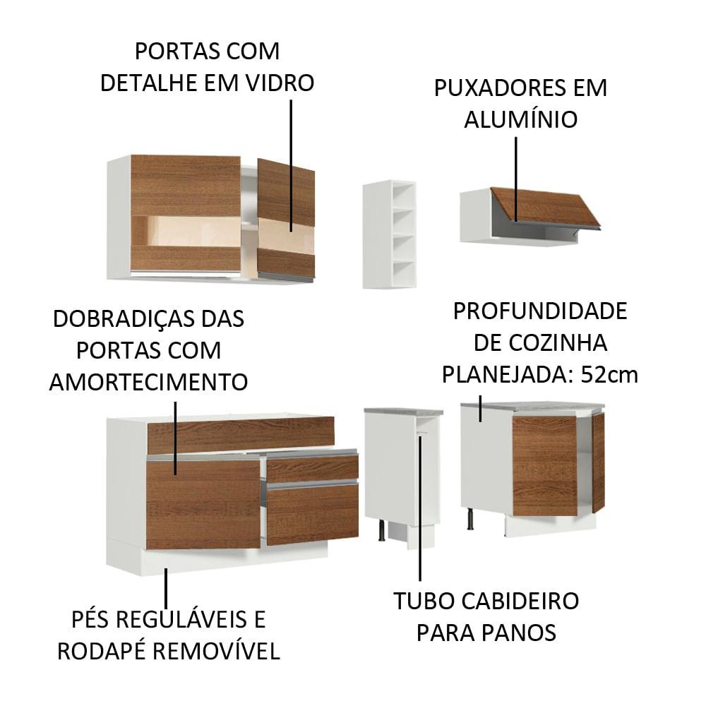 Foto 5 pulgar | Cocina Integral Completa Modular Madesa Glamy 220 cm