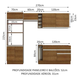 Foto 3 | Cocina Integral Completa Modular Madesa Glamy 270 cm