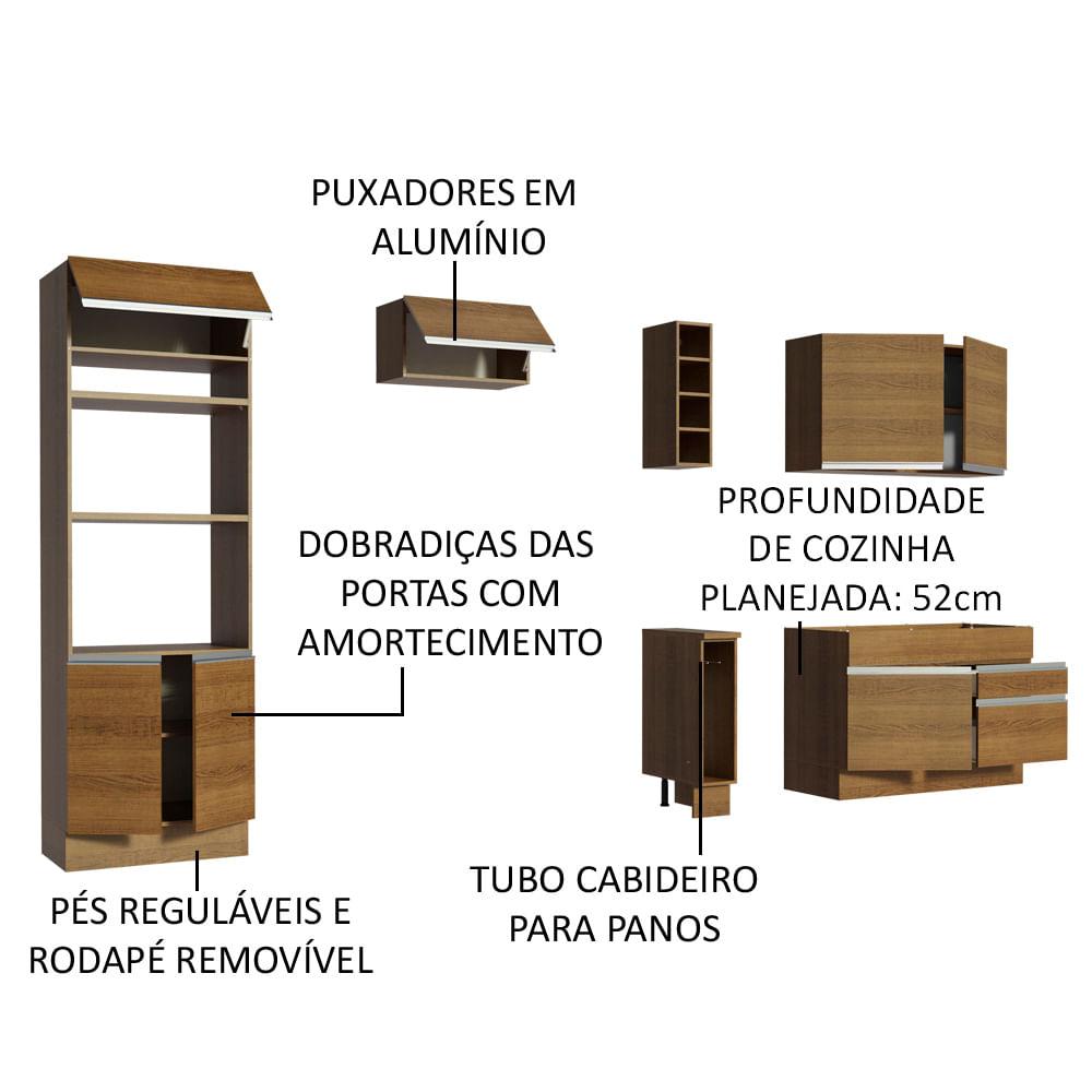 Foto 5 pulgar | Cocina Integral Completa Modular Madesa Glamy 270 cm