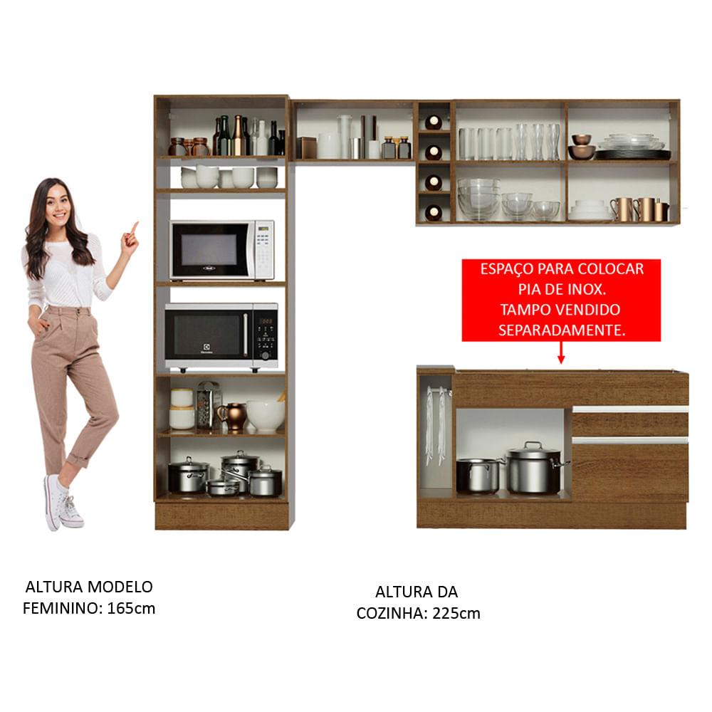 Foto 6 pulgar | Cocina Integral Completa Modular Madesa Glamy 270 cm