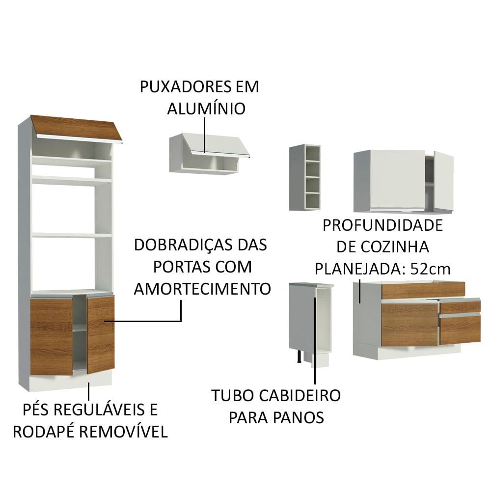 Foto 5 pulgar | Cocina Integral Completa Modular Madesa Glamy 270 cm