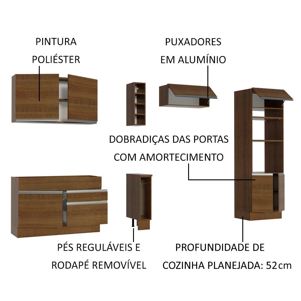 Foto 5 pulgar | Cocina Integral Completa Modular Madesa Glamy 290cm Mm 01