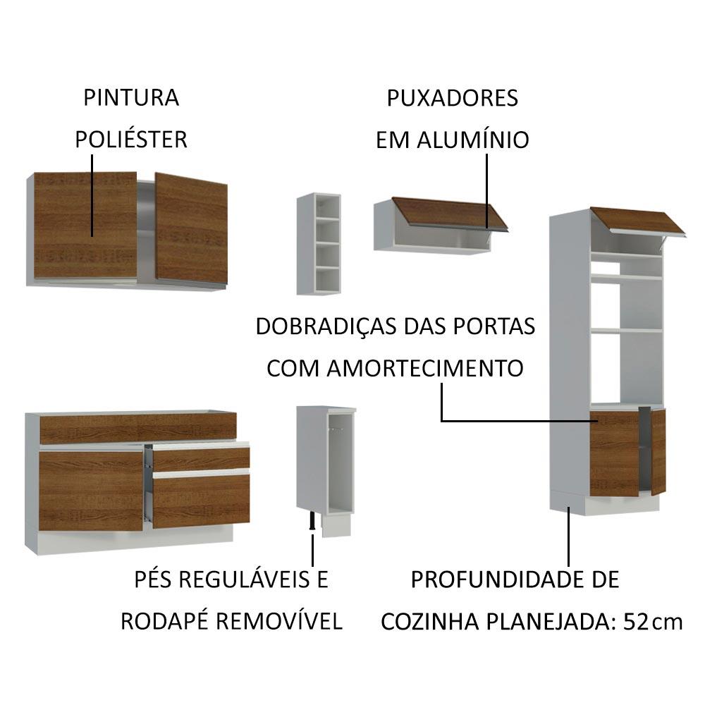 Foto 5 pulgar | Cocina Integral Completa Modular Madesa Glamy 290 cm BM