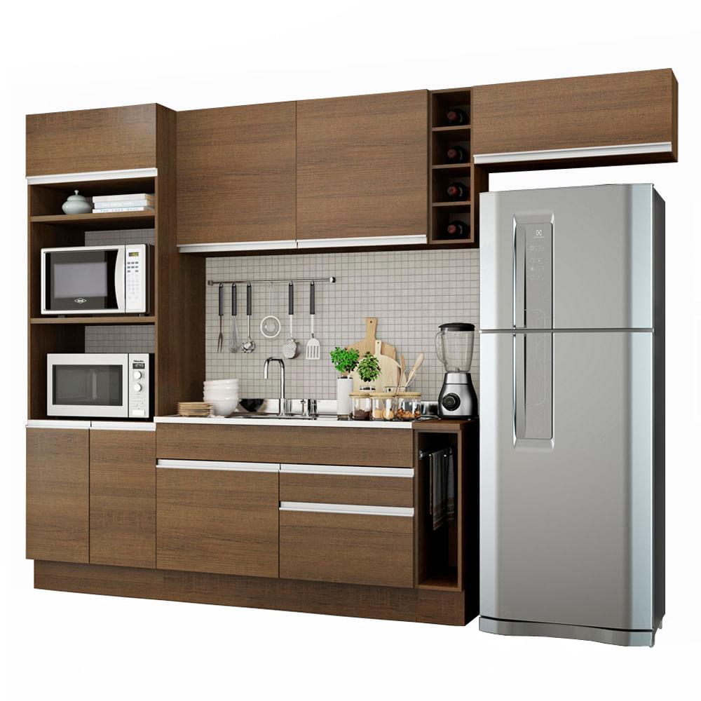 Cocina Integral Madesa Safira Marrón de 290 cm