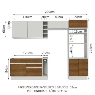 Foto 3 | Cocina Integral Completa Modular Madesa Glamy 290 cm Mb 02