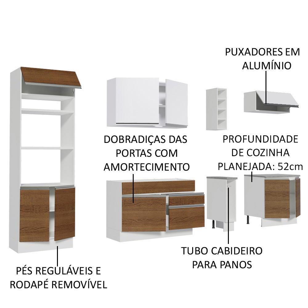 Foto 5 pulgar | Cocina Integral Completa Modular Madesa Vicenza 290cm Brb 12