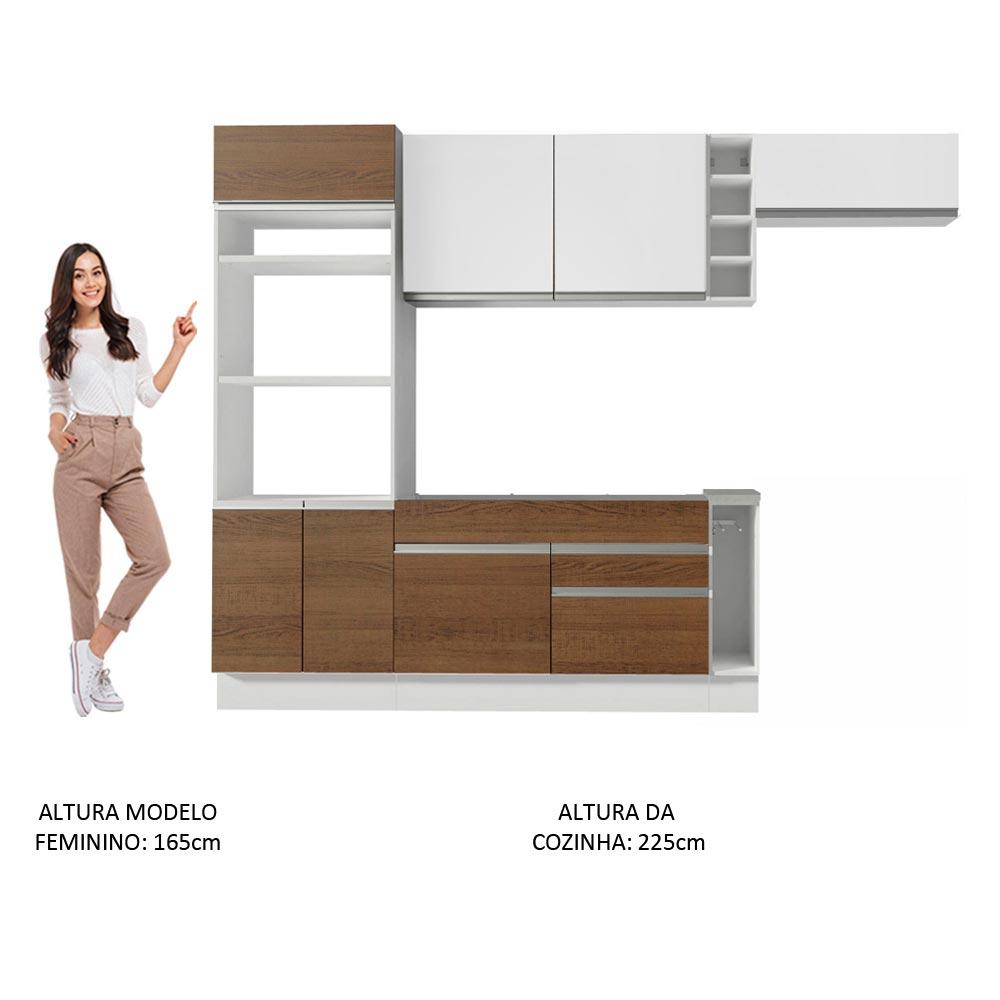 Foto 6 pulgar | Cocina Integral Completa Modular Madesa Glamy 290 cm Mb 03