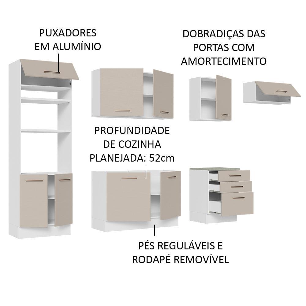 Foto 5 pulgar | Cocina Integral Completa Modular Madesa Agata 330cm Bc 01