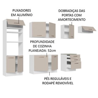 Foto 4 | Cocina Integral Completa Modular Madesa Agata 330cm Bc 01