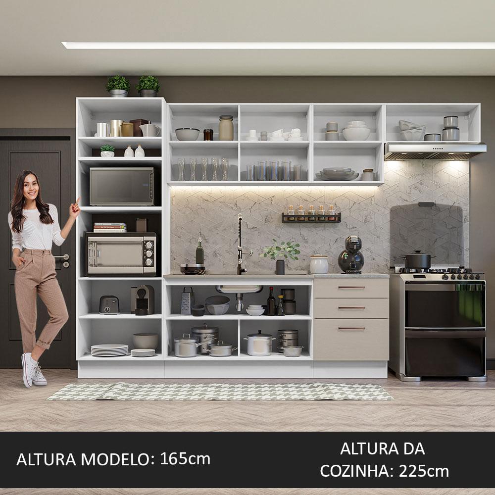 Foto 6 pulgar | Cocina Integral Completa Modular Madesa Agata 330cm Bc 01