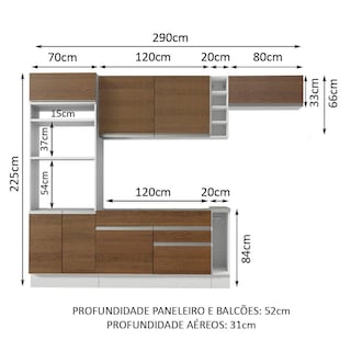 Foto 1 | Cocina Integral Completa Modular Madesa Glamy 290cm Bm