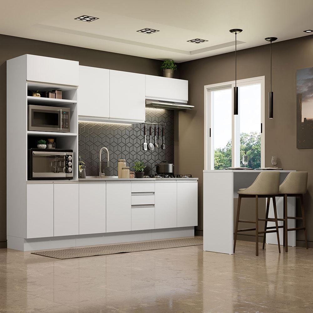 Foto 3 pulgar | Cocina Integral Completa Modular Madesa Glamy 315cm Bb 02