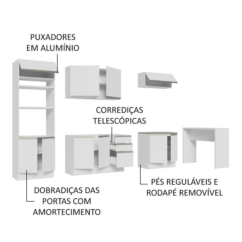 Foto 5 pulgar | Cocina Integral Completa Modular Madesa Glamy 315cm Bb 02