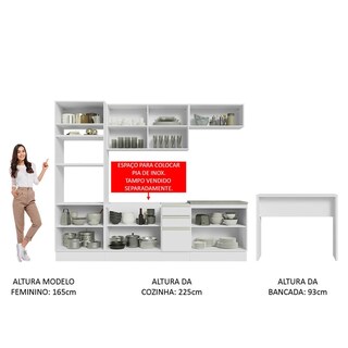 Foto 5 | Cocina Integral Completa Modular Madesa Glamy 315cm Bb 02