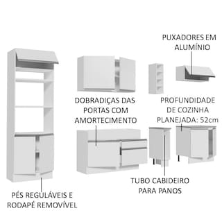 Foto 4 | Cocina Integral Completa Modular Madesa Vicenza 290cm Bb 12