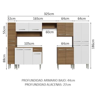 Foto 3 | Mueble De Cocina Integral 325cm Emilly Madesa