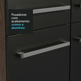 Foto 7 | Madesa Gabinete De Cocina Integral Compacta 169 Cm Con Fregadero Emilly Rustic/negro 12