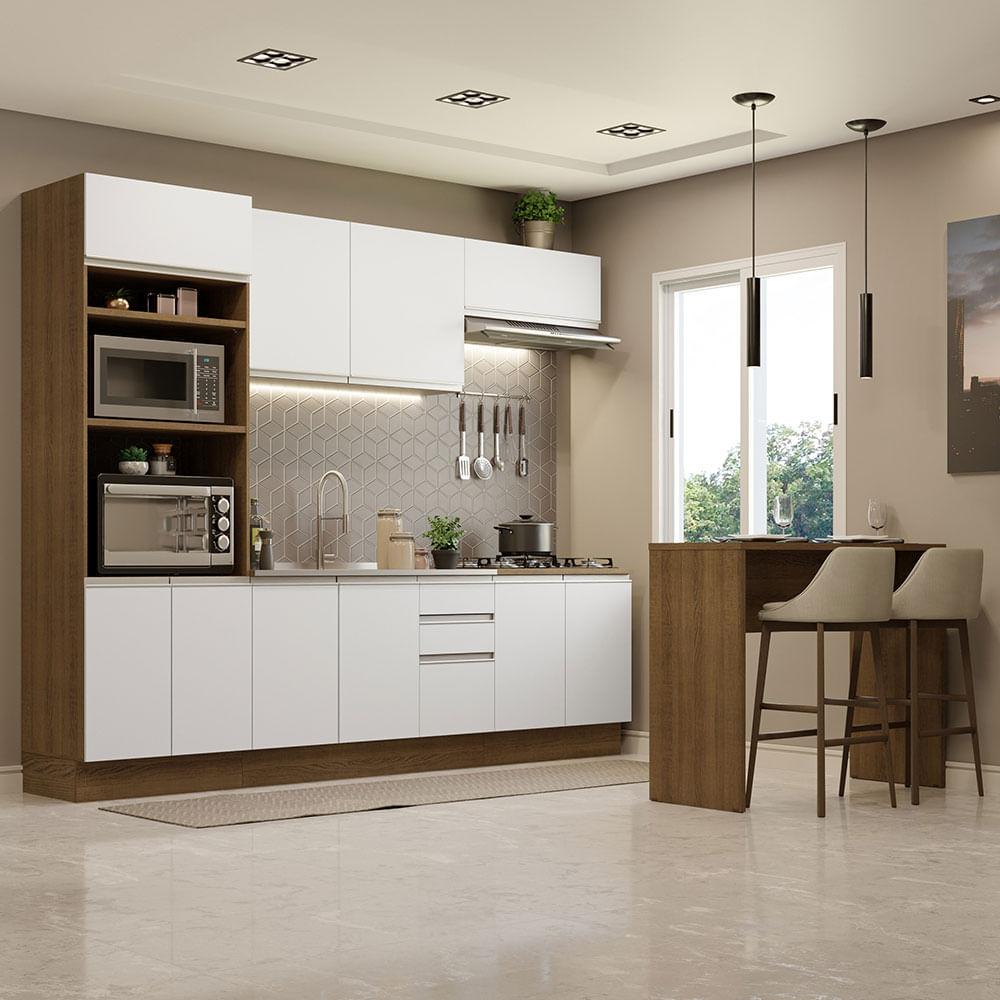 Foto 3 pulgar | Cocina Integral Completa Modular Madesa Glamy 315cm Mb 02