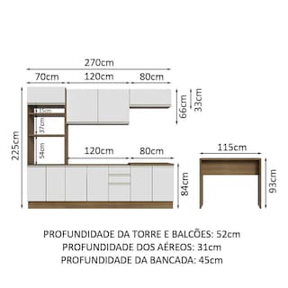 Foto 3 | Cocina Integral Completa Modular Madesa Glamy 315cm Mb 02