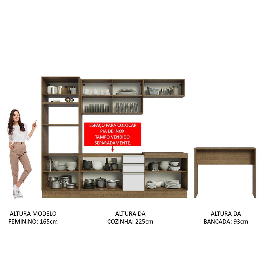 Foto 5 | Cocina Integral Completa Modular Madesa Glamy 315cm Mb 02