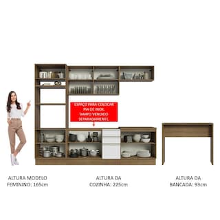 Foto 5 | Cocina Integral Completa Modular Madesa Glamy 315cm Mb 02