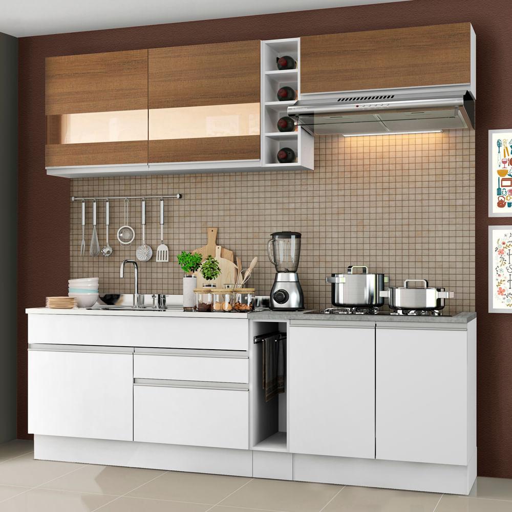 Foto 3 pulgar | Cocina Integral Completa Modular Madesa Glamy 220cm Mb