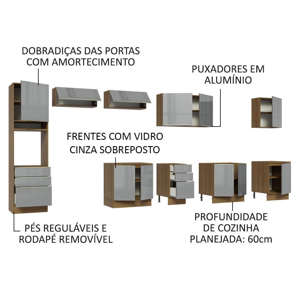 Foto 5 pulgar | Cocina Integral Completa Modular Madesa Lux 440cm Mg