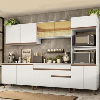 Foto 1 | Madesa Gabinete De Cocina Integral 310 Cm Reims Blanco 01