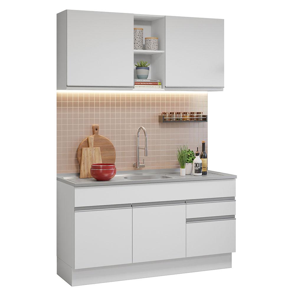 Foto 2 pulgar | Cocina Integral Modular Madesa Glamy Con Tarja 150cm