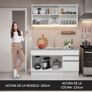 Foto 4 | Cocina Integral Modular Madesa Glamy Con Tarja 150cm