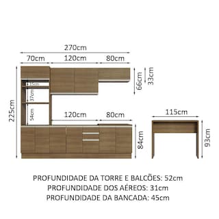 Foto 3 | Cocina Integral Completa Modular Madesa Glamy 315cm Mm 02