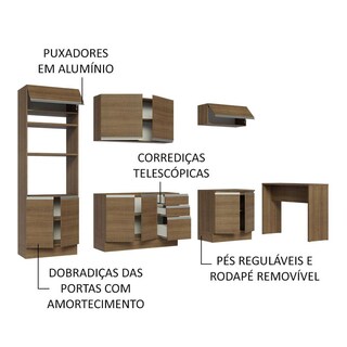 Foto 4 | Cocina Integral Completa Modular Madesa Glamy 315cm Mm 02