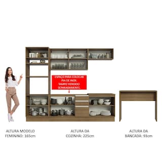 Foto 5 | Cocina Integral Completa Modular Madesa Glamy 315cm Mm 02