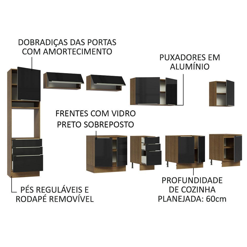 Foto 5 pulgar | Cocina Integral Completa Modular Madesa Lux 440cm Mn