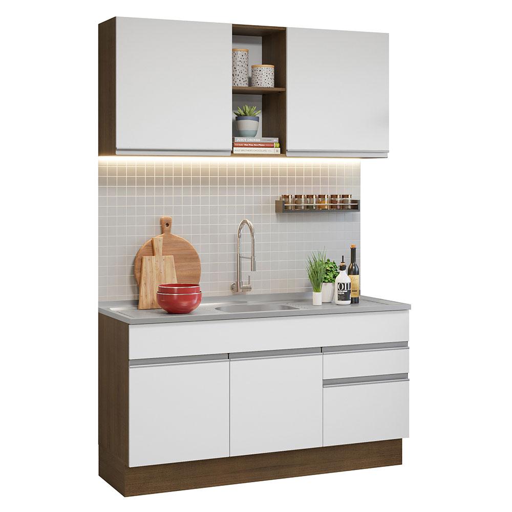 Cocina Integral Modular Madesa Glamy Con Tarja 150cm