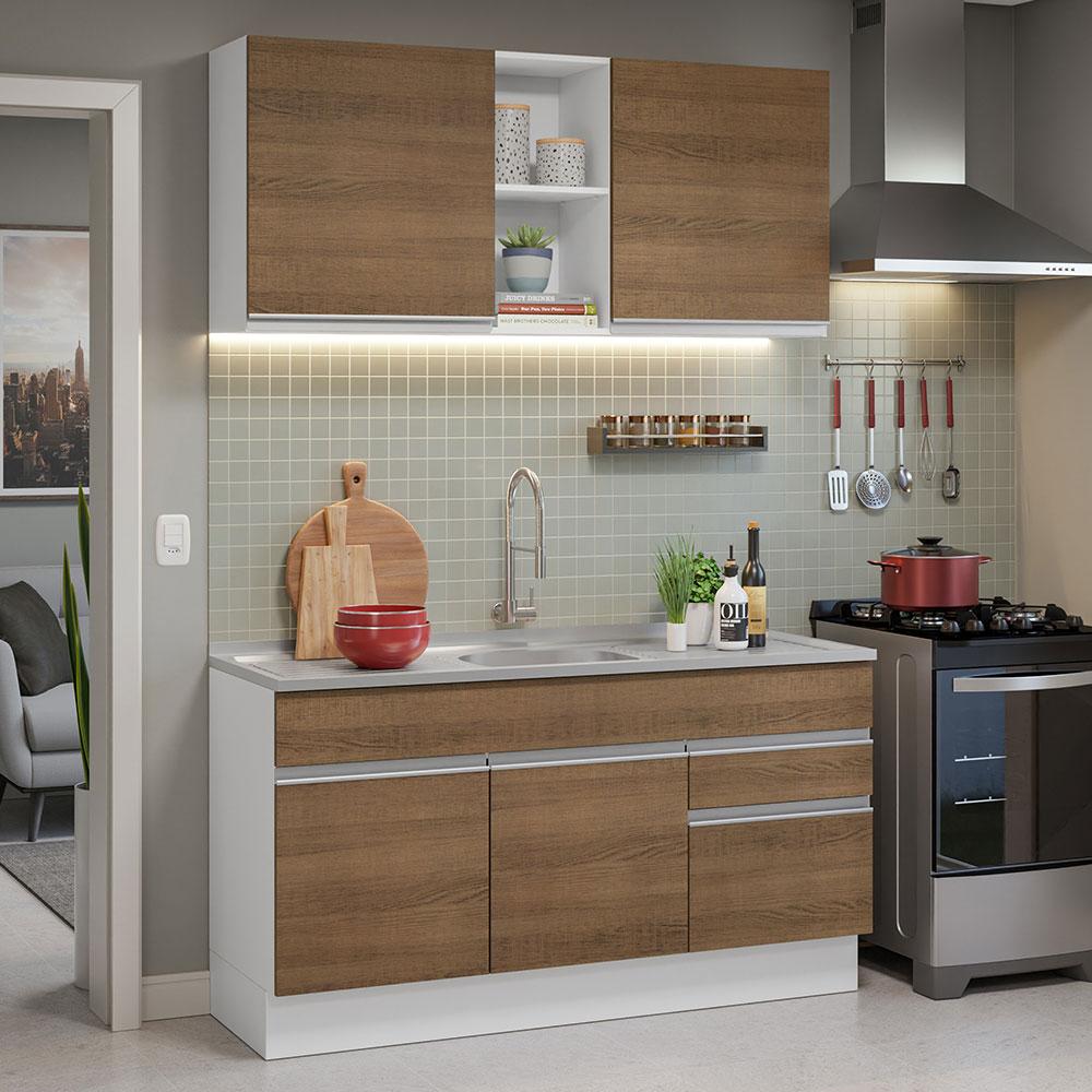 Foto 3 pulgar | Cocina Integral Modular Madesa Glamy Con Tarja 150cm