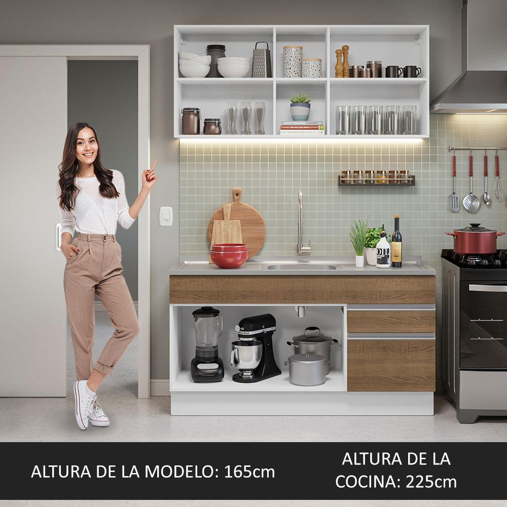 Foto 6 pulgar | Cocina Integral Modular Madesa Glamy Con Tarja 150cm