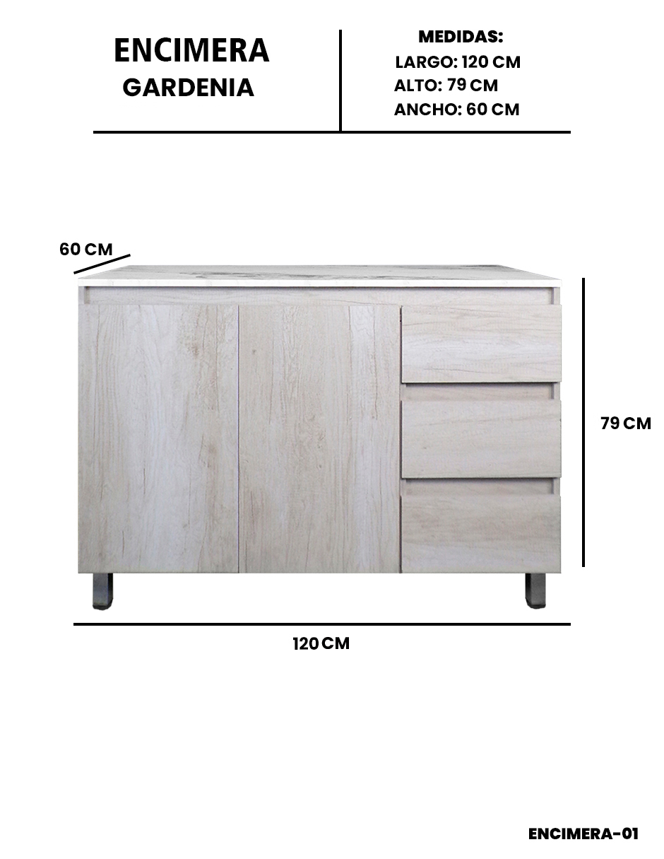 Foto 5 | Cocina Integral Completa Premium Gardenia Para Tarja