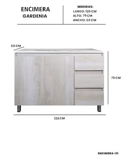 Foto 5 | Cocina Integral Completa Premium Gardenia Para Tarja