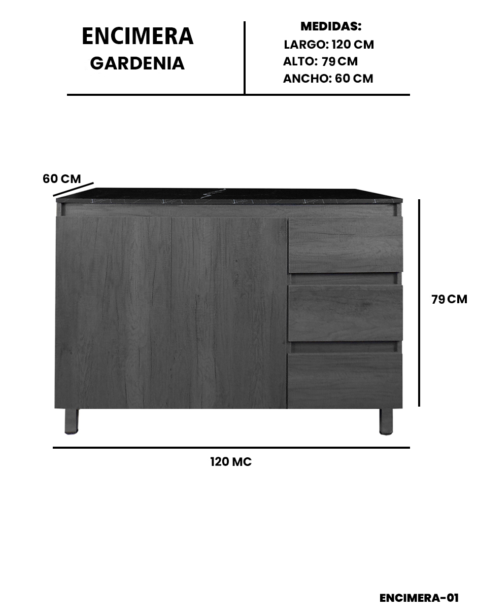 Foto 9 pulgar | Cocina Integral Completa Premium Gardenia Para Tarja