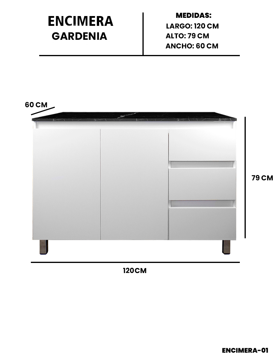 Foto 8 pulgar | Cocina Integral Completa Premium Gardenia  Para Tarja