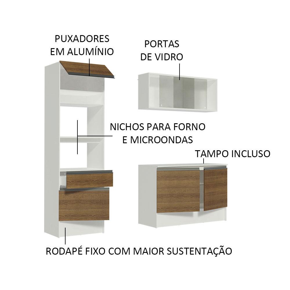 Foto 5 pulgar | Cocina Integral Completa Modular Madesa Topazio 180cm Mm