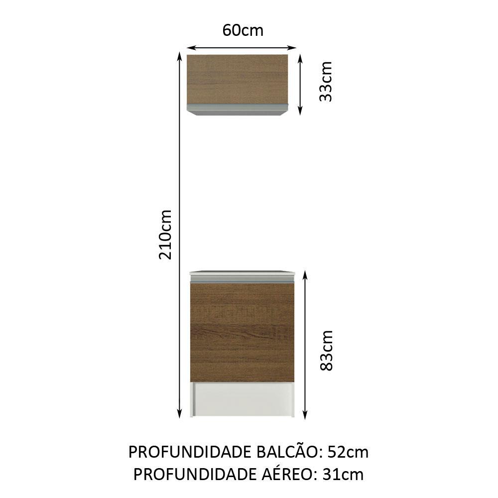 Foto 4 pulgar | Cocina Integral Completa Modular Madesa Topazio 60cm Mm