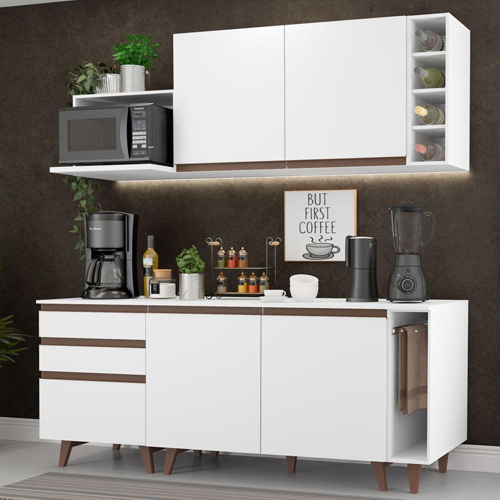 Foto 3 pulgar | Cocina Integral Completa Modular Madesa Reims 200cm Bb 01