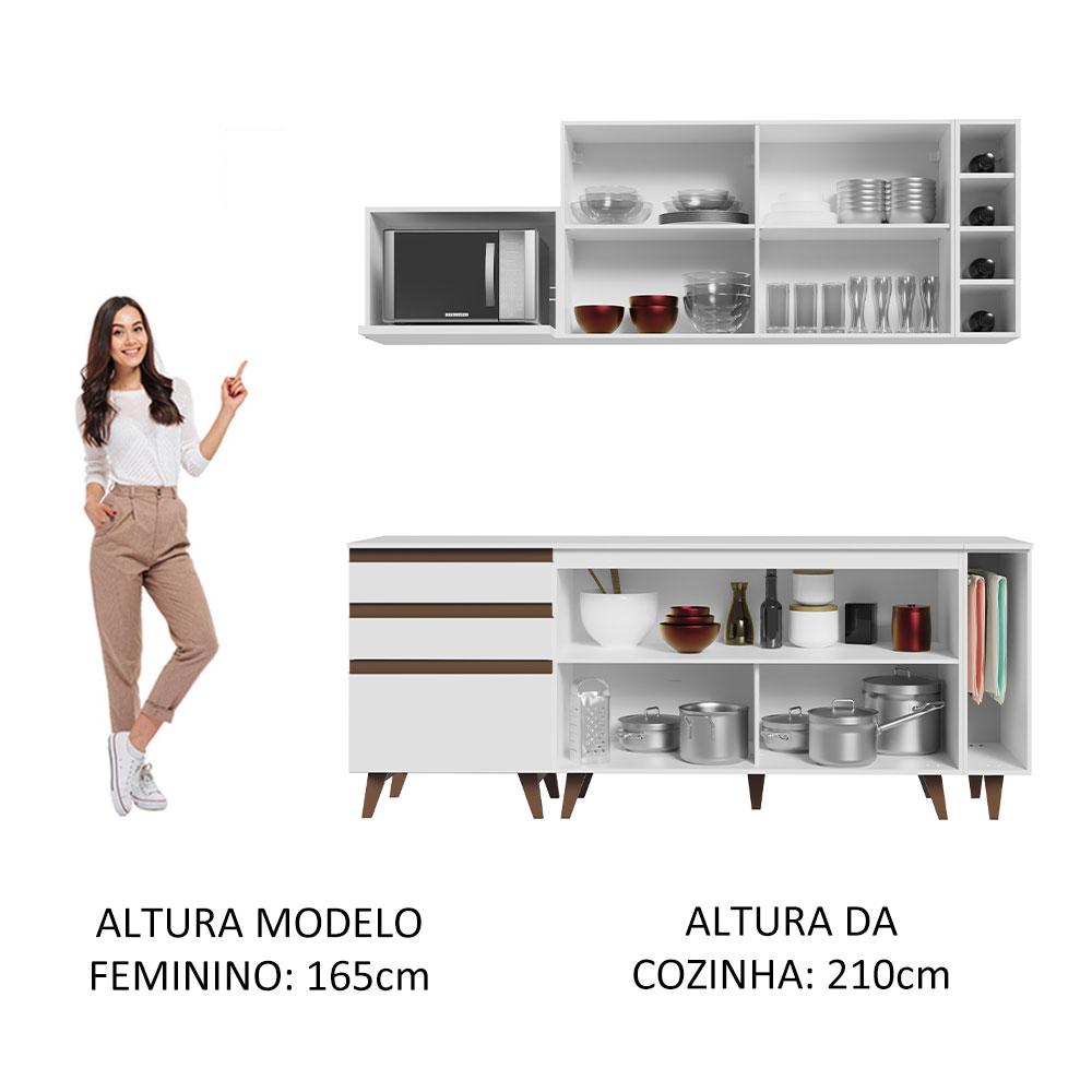 Foto 6 pulgar | Cocina Integral Completa Modular Madesa Reims 200cm Bb 01