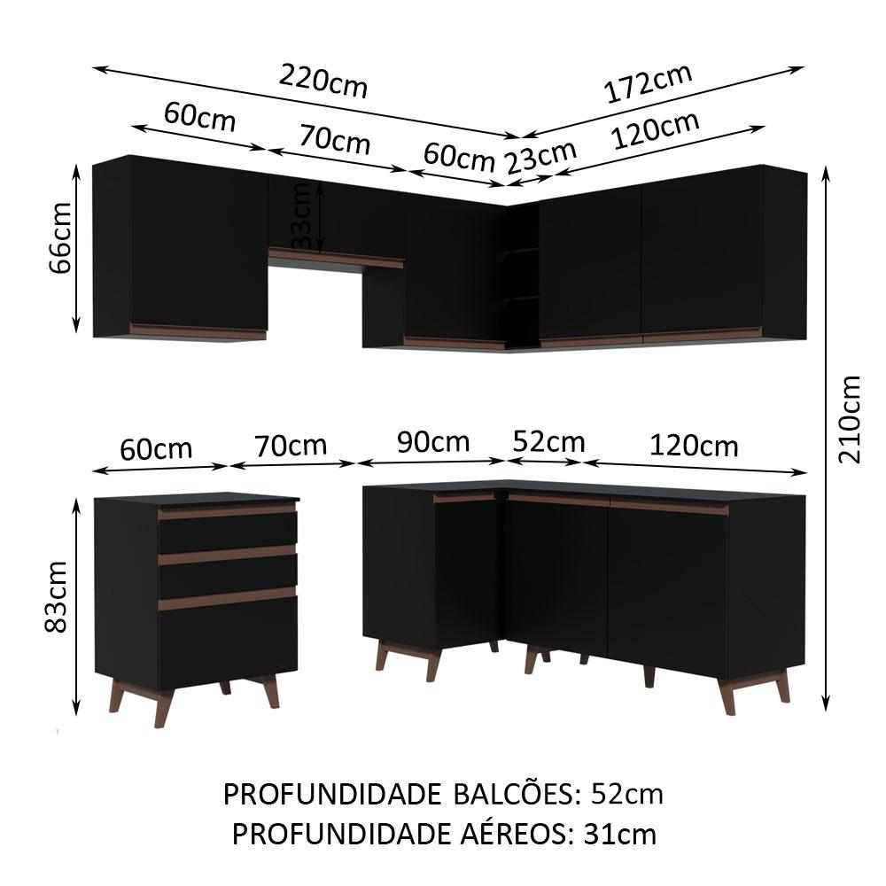 Foto 4 pulgar | Cocina Integral Completa Modular Madesa Reims 392cm Nn 01